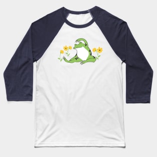 Yoga Frog Baseball T-Shirt